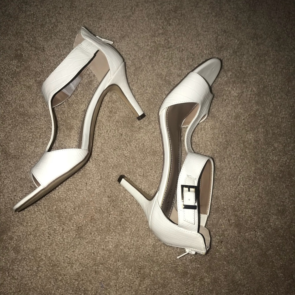 Brand new White heels